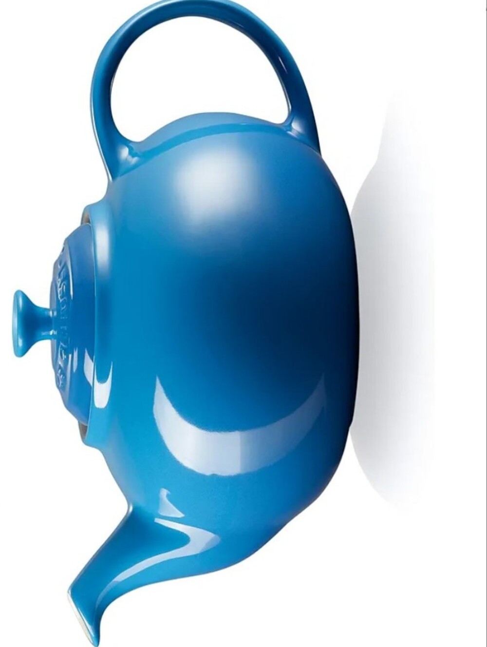 Le Creuset Classic Stoneware Teapot 1.3 L Marseille Blue Discontinued New - Picture 9 of 9